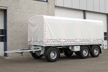 EUROMAX AHW 3 AXLE CANVAS DRAWBAR TRAILER