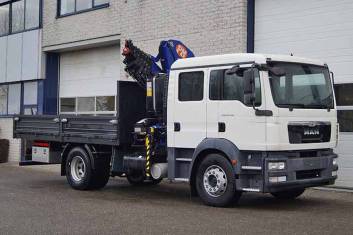 MAN TGM 18.330 BB 4X2 CREW CAB WITH CRANE